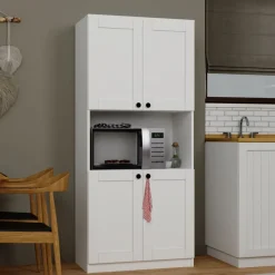Aamiaiskaappi Linento Furniture Lucas, valkoinen