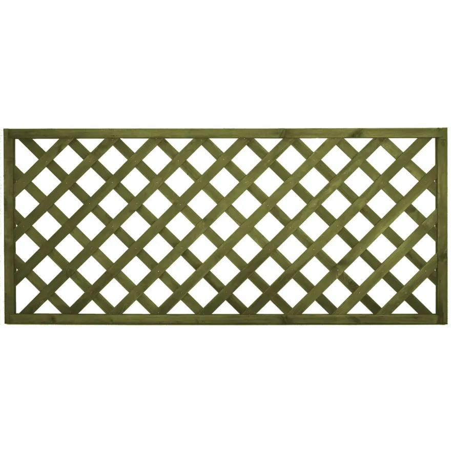 Aitaelementti Lehto A06 1800x800 mm vinoristikko vihreä