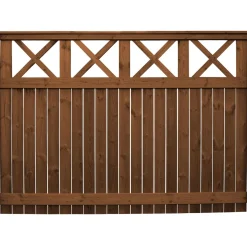 Aitaelementti Raja A86R 1600x2200 mm pystylauta + koristeristikko ruskea