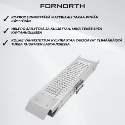 Ajoramppi Fornorth Taitettava, 89x26x11cm 200kg