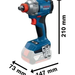 Akkuiskumutterinväännin Bosch Professional GDX 18V-285 Solo, 18V, ilman akkua