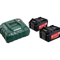Akku ja laturi Metabo 18V 2x5.2 Ah ASC 30-36V