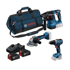 Akkukonesarja Bosch Professional GSB/GWS/GBH, 3 osaa, 18V, 3x5.0Ah akuilla + laukku