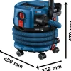Akkukuiva-/märkäimuri Bosch Professional GAS 18V-12 MC Solo, 18V, ilman akkua