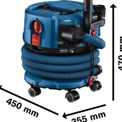 Akkukuiva-/märkäimuri Bosch Professional GAS 18V-12 MC Solo, 18V, ilman akkua