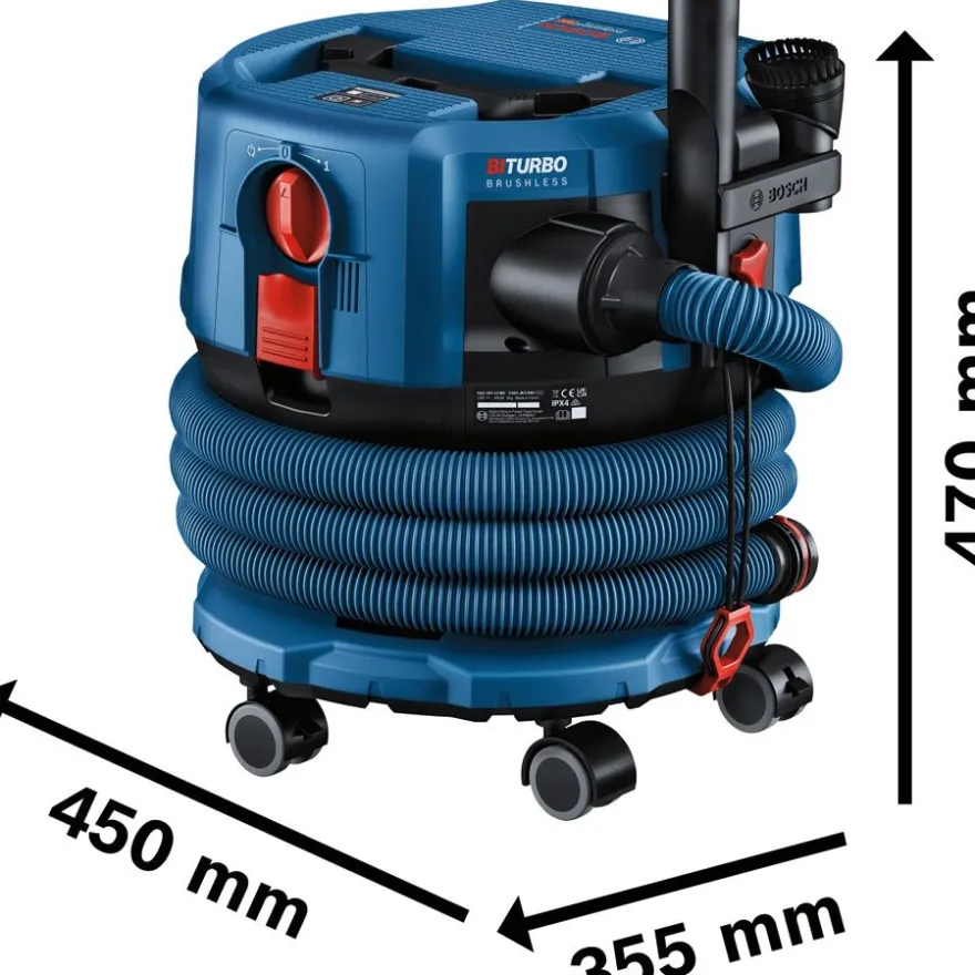 Akkukuiva-/märkäimuri Bosch Professional GAS 18V-12 MC Solo, 18V, ilman akkua
