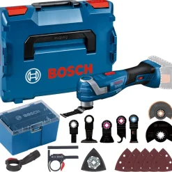 Akkumonitoimityökalu Bosch Professional GOP 18V-34 Starlock Solo, 18V, ilman akkua + L-Boxx KIT