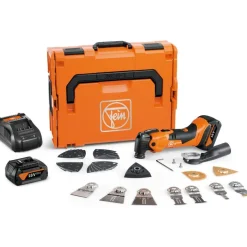 Akkumonitoimityökalu Fein Akku MultiMaster 500 Plus Top AMPShare 2x4.0Ah akuilla