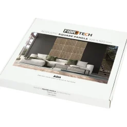 Akustiikkalevy Fibrotech Square, 22x520x520mm, 2 kpl/pkt, eri värejä
