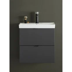 Allaskaappi altaalla Hafa Neat, 560x550mm, 2 laatikkoa, antrasiitti