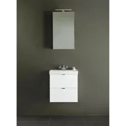 Allaskaappi altaalla Hafa Neat, 560x550mm, 2 laatikkoa, valkoinen