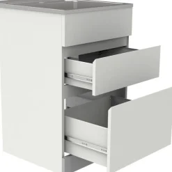 Allaskaappi Nordic Tech NTB 5, 560x880x520, valkoinen/rst