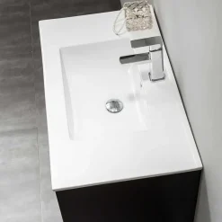 Allaskaappi pesualtaalla Bathlife Glädje, musta, eri kokoja