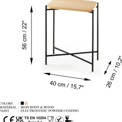 Apupöytä Linento Furniture SHB-003, eri värejä