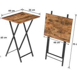 Apupöytä Linento Furniture Versa 4, ruskea