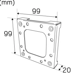 Asennuskoroke Hide-a-lite Cube harmaa