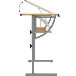 Askartelypöytä 110x53x(58-87)cm, eri värejä