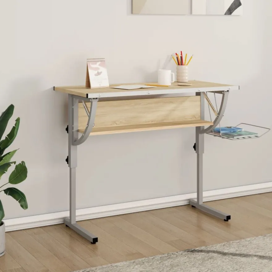 Askartelypöytä 110x53x(58-87)cm, eri värejä