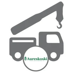 Aureskoski toimitus perille, kuorman purku nosturilla