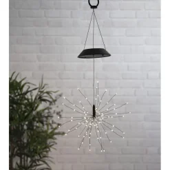 Aurinkokennokoristevalaisin Star Trading Firework, 26x26x500mm, musta