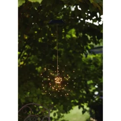 Aurinkokennokoristevalaisin Star Trading Firework, 26x26x500mm, musta