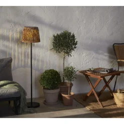 Aurinkokennolattiavalaisin Star Trading Cesta, 102cm, musta/ruskea