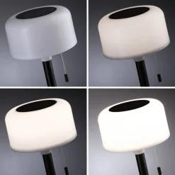 Aurinkokennopöytävalaisin Paulmann Bartja USB-ladattava IP44 2700K himmennettävä