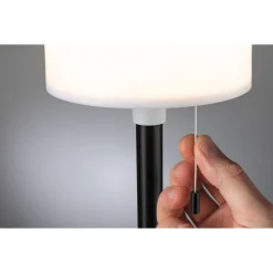 Aurinkokennopöytävalaisin Paulmann Bartja USB-ladattava IP44 2700K himmennettävä