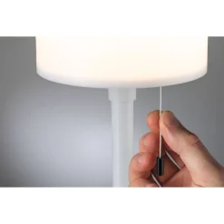 Aurinkokennopöytävalaisin Paulmann Bartja USB-ladattava IP44 2700K himmennettävä