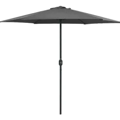 Aurinkovarjo alumiinitanko 270x246 cm antrasiitti