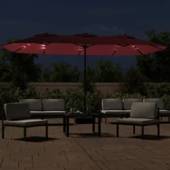Aurinkovarjo kaksipäinen LED-valot, 449x245 cm, eri värejä (28440)