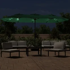 Aurinkovarjo kaksipäinen LED-valot, 449x245 cm, eri värejä (28440)