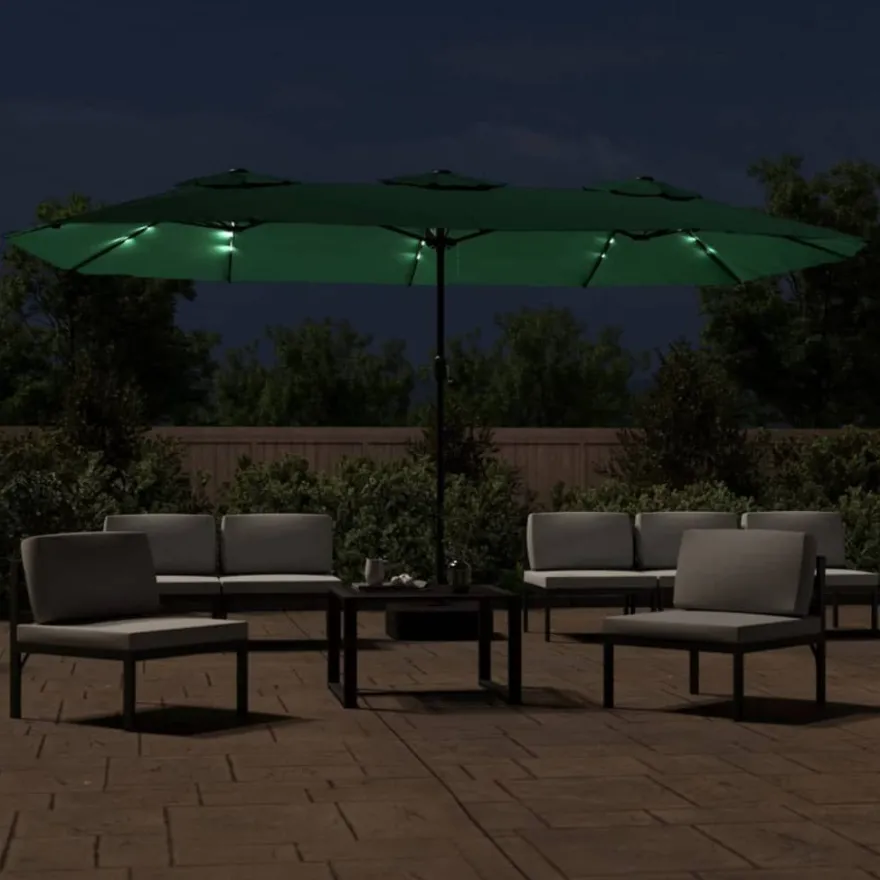 Aurinkovarjo kaksipäinen LED-valot, 449x245 cm, eri värejä (28440)