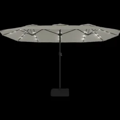 Aurinkovarjo kaksipäinen LED-valot, 449x245 cm, eri värejä (28440)