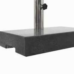 Aurinkovarjon jalka graniitti 25 kg suorakaide musta