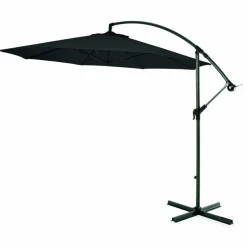 Aurinkovarjo, riippuva, 300cm, musta
