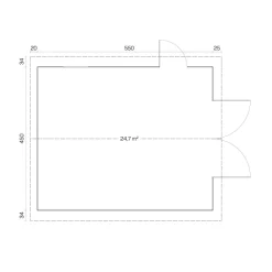 Autotalli Tene B 70, 24.7m²