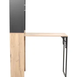 Baarikaluste pöydällä Home4You HANNES 44x122(30)xK170 cm, rustiikkinen melamiini, ruskea