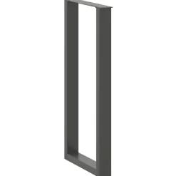 Baaripöydän jalat U-muotoiset 2 kpl 50x(100-101) cm teräs (13234)