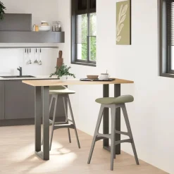 Baaripöydän jalat U-muotoiset 2 kpl 50x(100-101) cm teräs (13234)