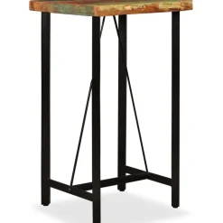 Baaripöytä kierrätetty puu 60x60x107 cm