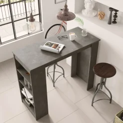 Baaripöytä Linento Furniture ST1, kivikuosi, harmaa