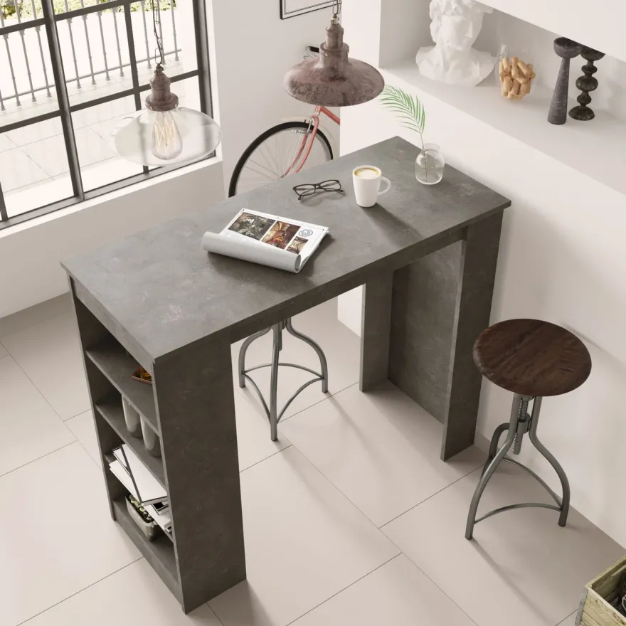 Baaripöytä Linento Furniture ST1, kivikuosi, harmaa