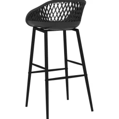 Baarituolit 2 kpl musta (48149)