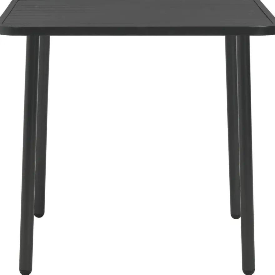 Bistrokalusteryhmä ulkotiloihin 3 osaa, teräs, tummanharmaa