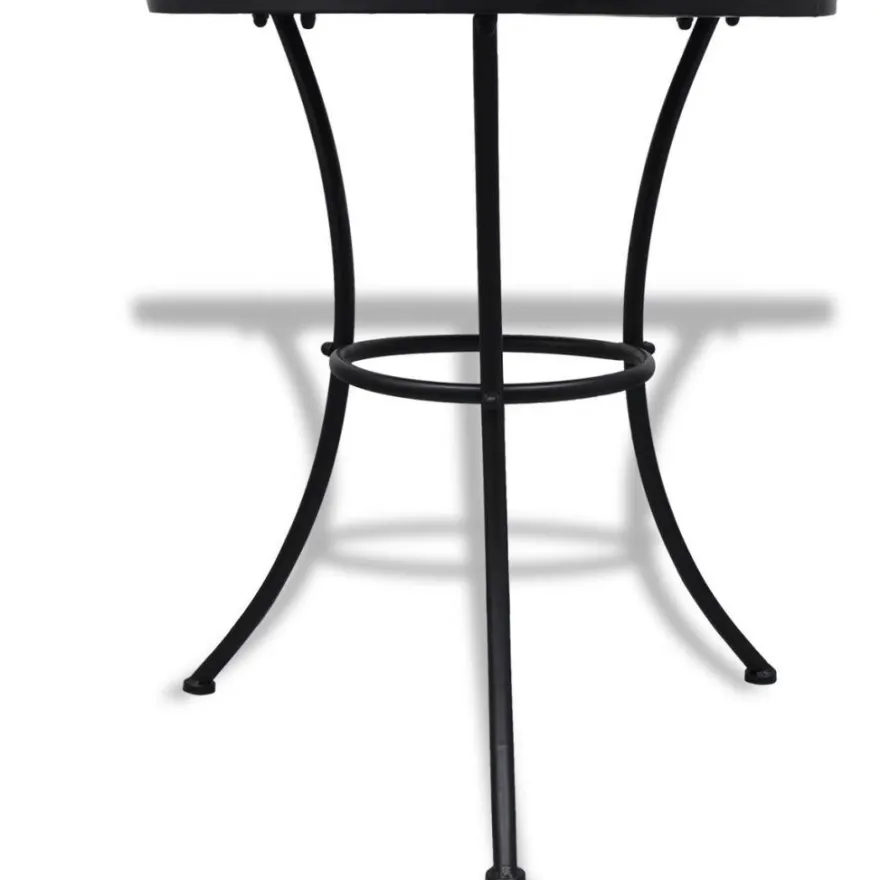 Bistropöytä 60 cm, sininen ja valkoinen mosaiikki
