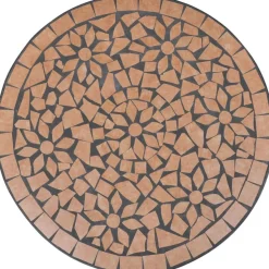 Bistropöytä 60 cm, terrakotta mosaiikki