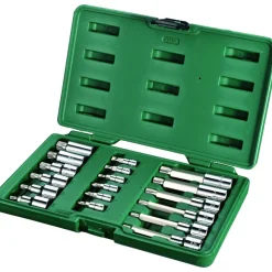 Bitsihylsysarja Sata 1/4"+1/2" TX+PH+ura, 18 osaa, rasiassa