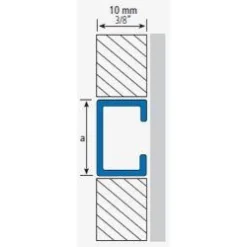 Boordilista Euroshrink alumiini 225a, 15mm x 2.5m, eri värejä