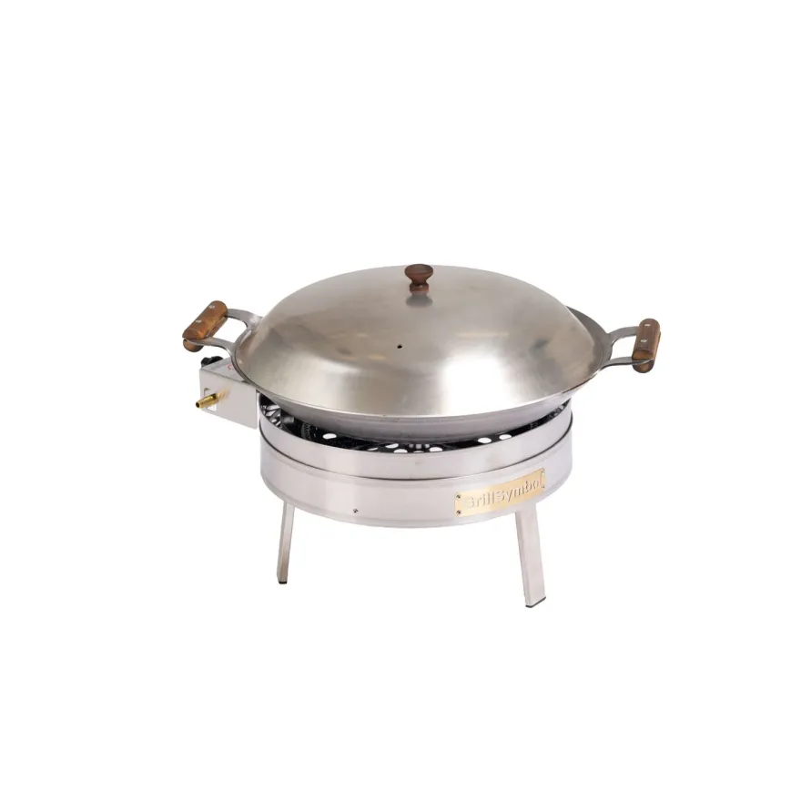 Cataplanasetti GrillSymbol PRO-450 inox CAT Ø45 cm kaasupoltin säädinletkusetti